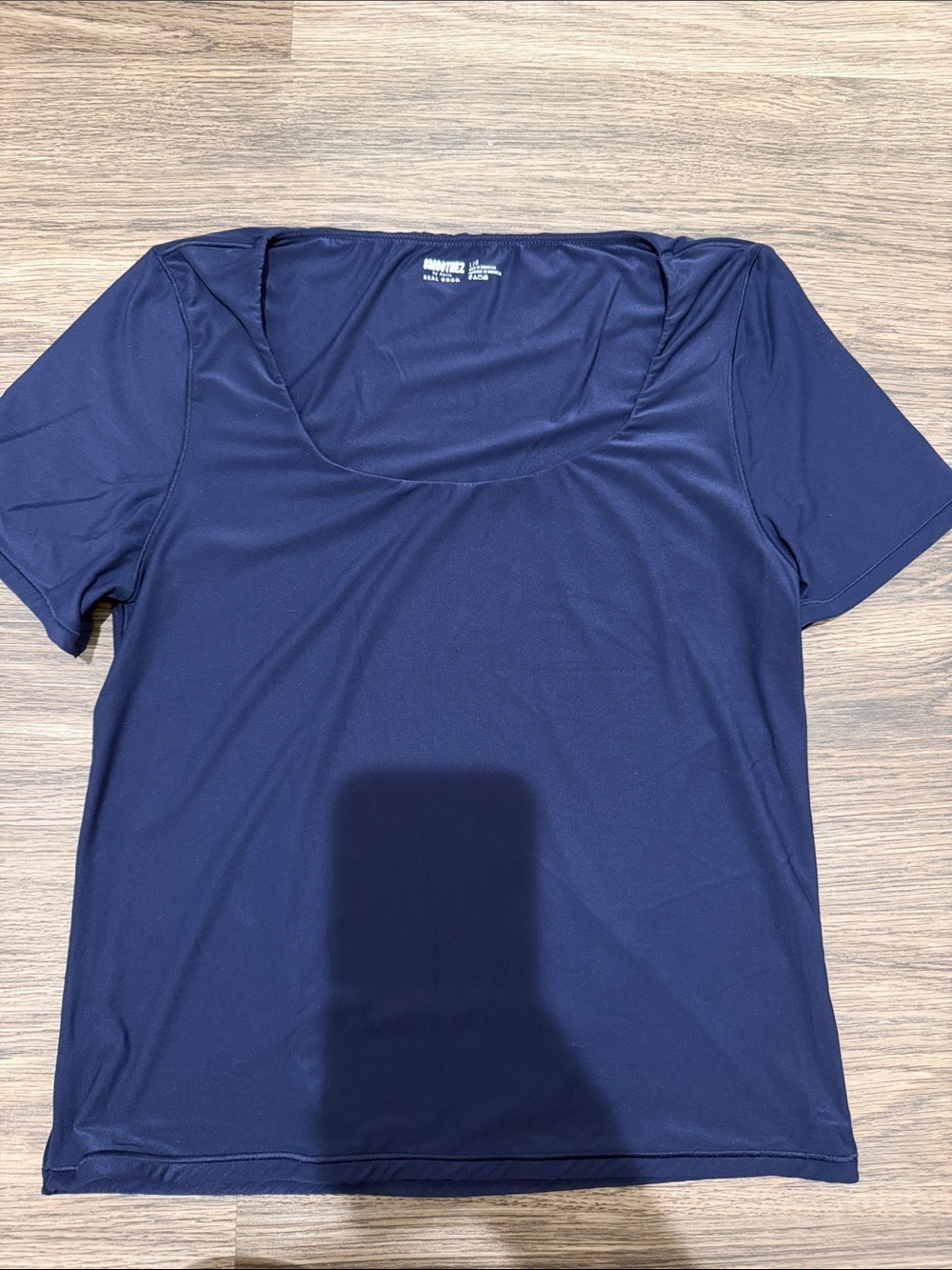 aerie Navy Scoop-Neck Muscle Tee